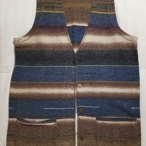 Southwest pattern long vest